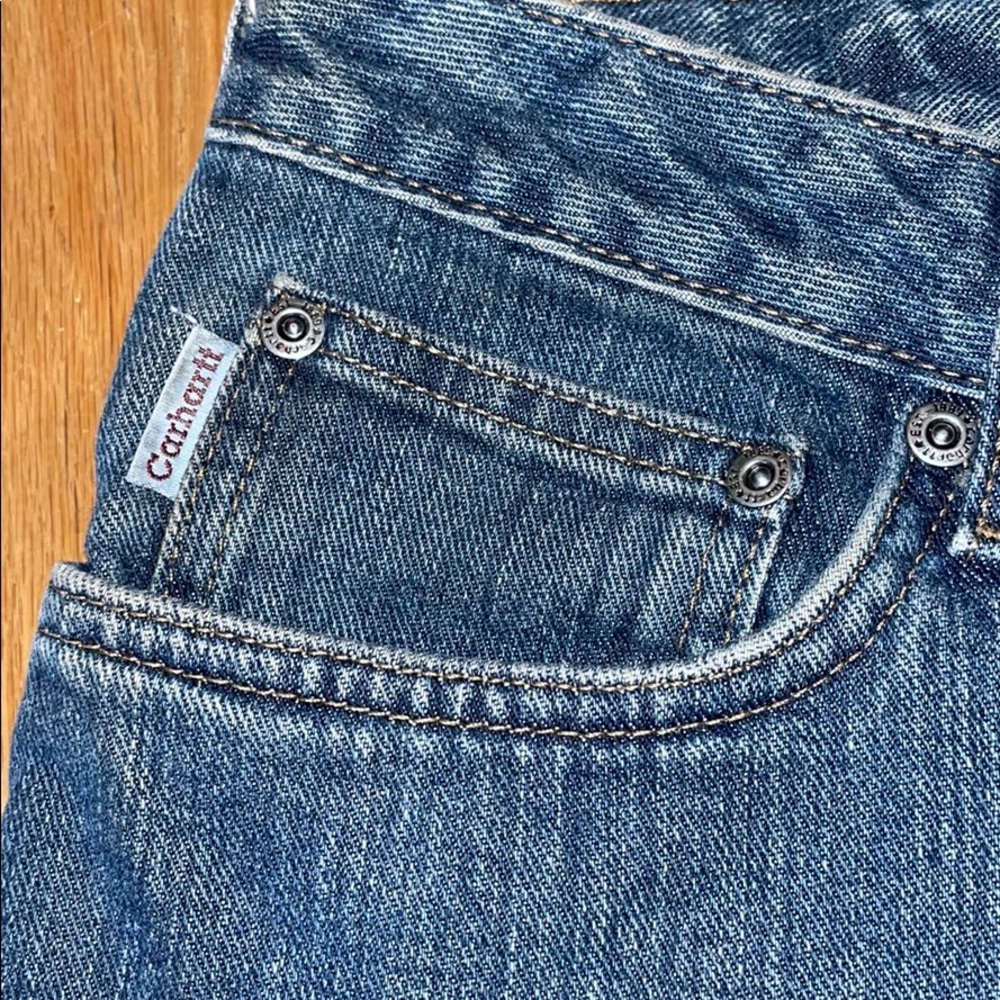 Carhartt flannel lined jeans. 10 x 30 - Picture 2 of 4